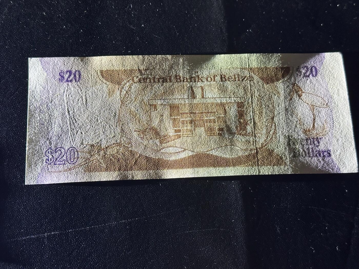 《外钞收藏家》第六百一十四期（精选场）（长期征集拍品、欢迎藏友们联系合作） 1987年伯利兹女王20元 非全新 品相如图