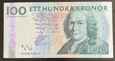 小福收藏拍卖第202期 流通品相裸钞 特惠场 本场全部为欧洲纸币【佣金仅收2% 不设最低佣金 全场包邮】 - 瑞典 2010年 100克朗