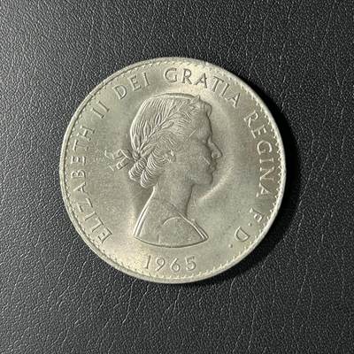 【铜匠收藏】★第141★散币专场 不寄存，30包邮。不满30元，支付5元运费。《接受代拍 代送NGC评级》 - 英国 1965年 丘吉尔克朗纪念币
