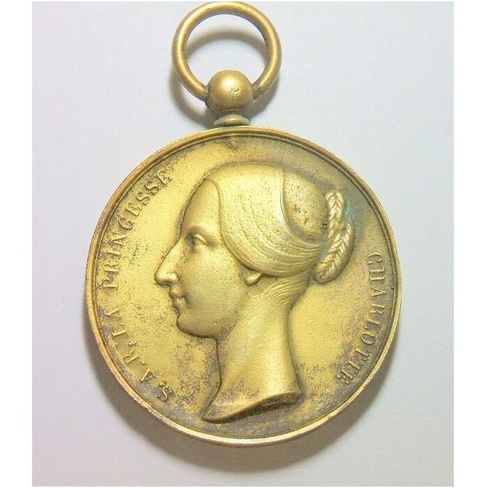 法国夏洛特公主 高浮雕精制镀金章 光边 48MM 鎏金工艺（蘸金水）金层要厚