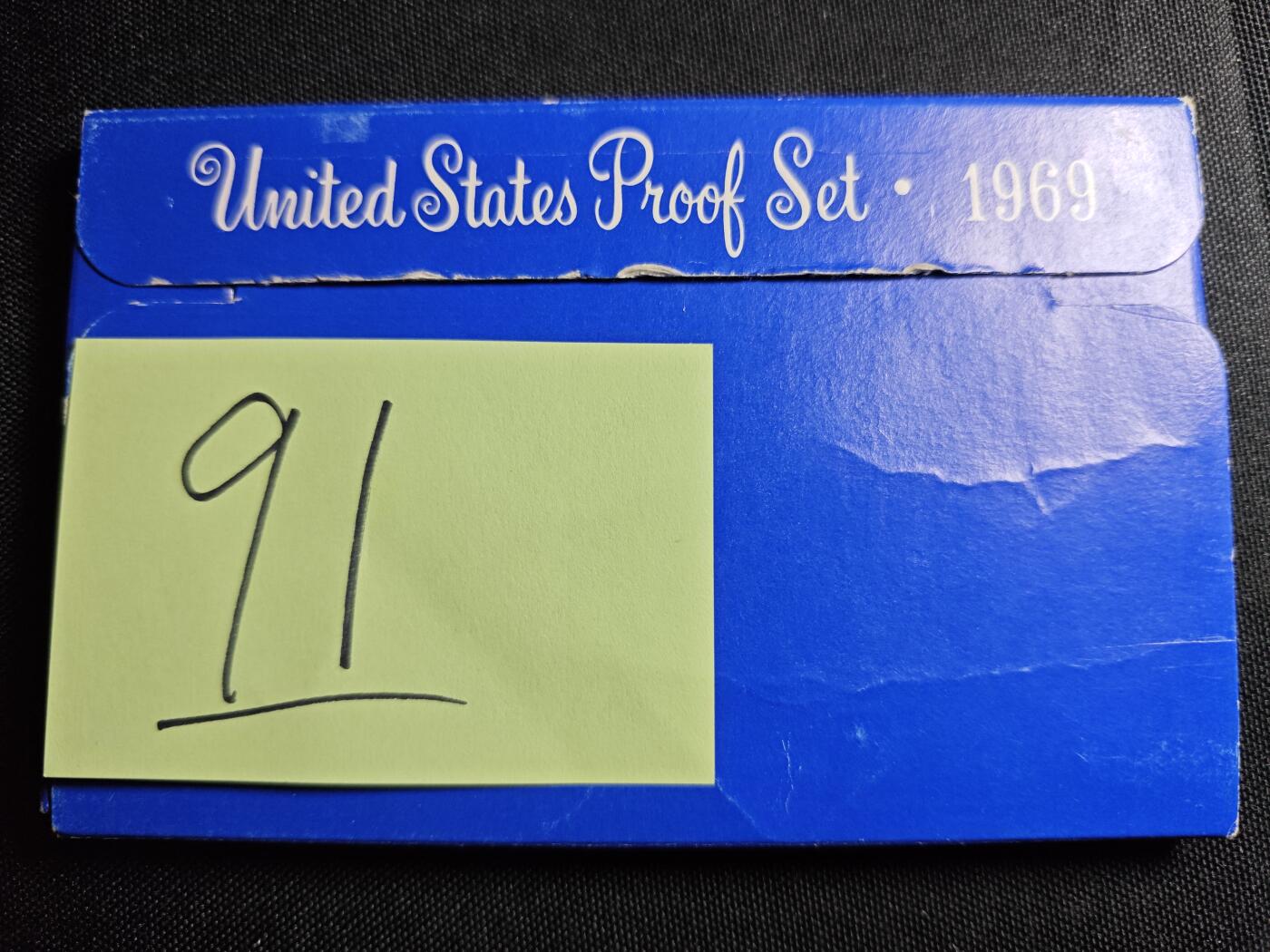 KK钱币收藏小铺   套币 批量/好品散币专场 2月预留时间 周末发货  1969美国大小面值清年精制套币 含50分银币