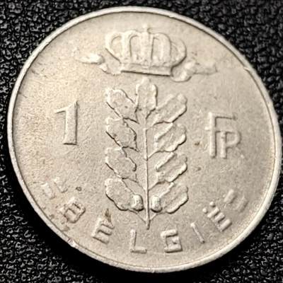 泉币菌-第204场-元宵节专场 本场拍品多 请提前出价 - 比利时1969年1法郎铜镍币（佛兰芒文版BELGIË），谷物女神