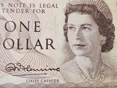 3月2号晚上8点 外国纸币自动截拍第33场 - 新西兰 1967年1元，首签名R.N.Fleming，极少，极美品