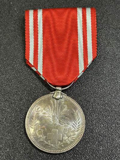 西秦中古拍卖第七十九期  - 日本红十字会奖章 早期银制