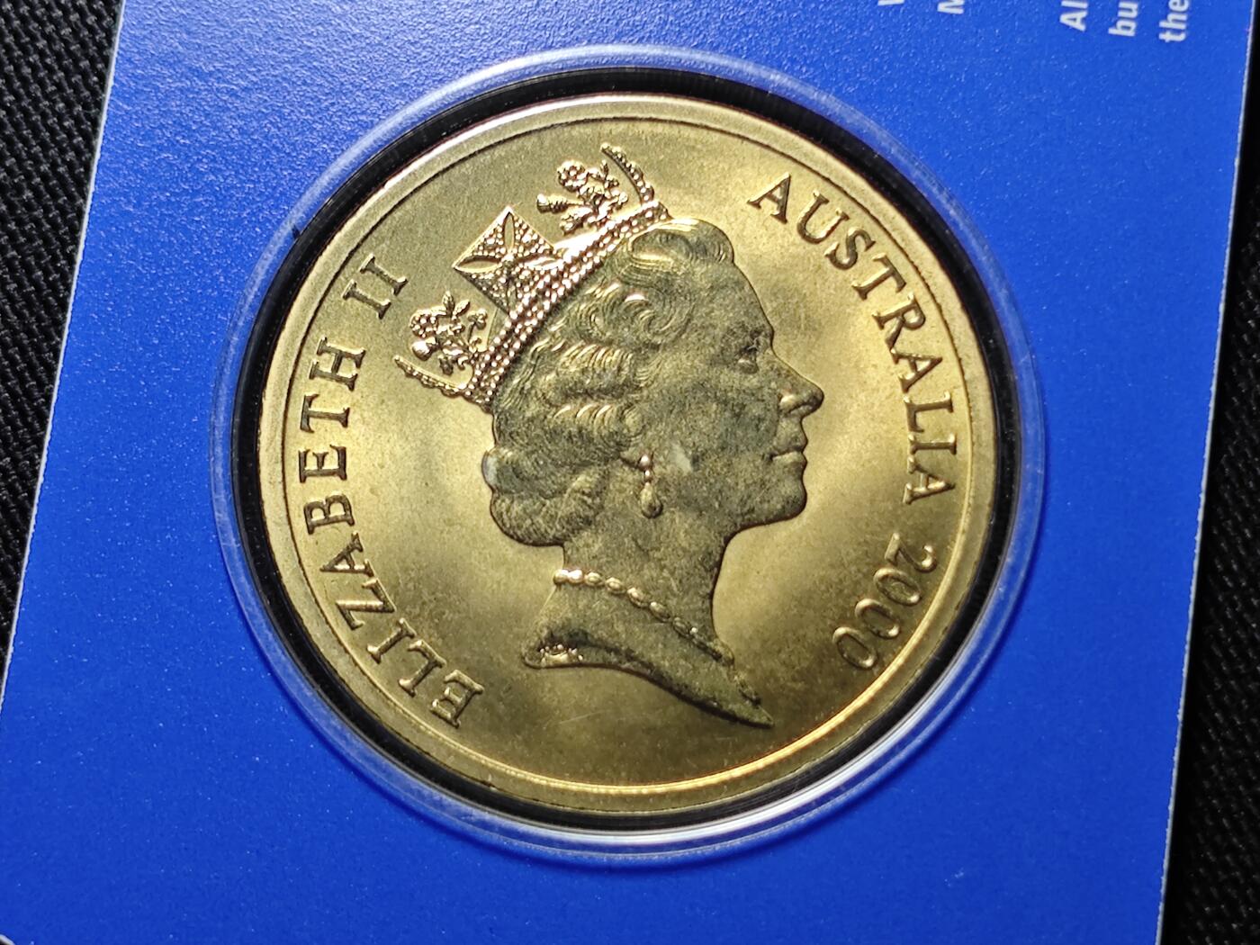 KK钱币收藏小铺   套币 批量/好品散币专场 2月预留时间 周末发货   2000澳大利亚5元奥运纪念币 卡套