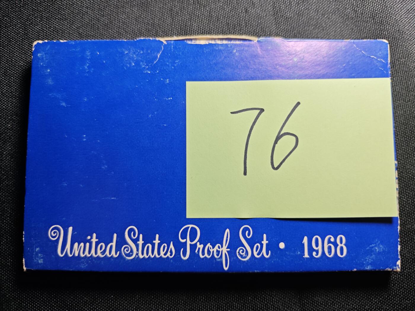 KK钱币收藏小铺   套币 批量/好品散币专场 2月预留时间 周末发货  1968美国大小面值精制套币 含50分银币