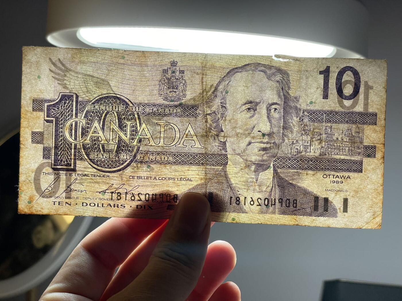 加拿大 1986-89版 5、10元