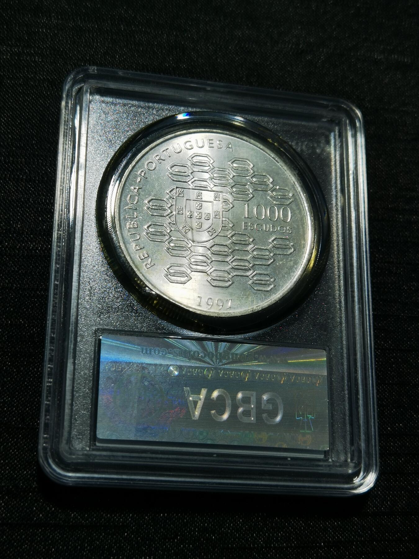 天下钱庄专场欢迎参拍 葡萄牙1000埃斯库多银币