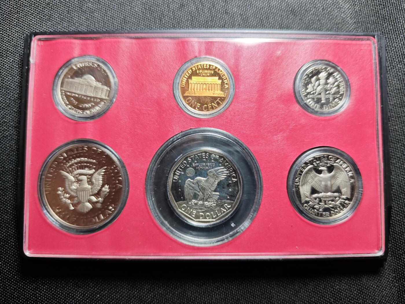 KK钱币收藏小铺   套币 批量/好品散币专场 2月预留时间 周末发货   1979美国大小面值清年精制套币 含苏珊一元精制币