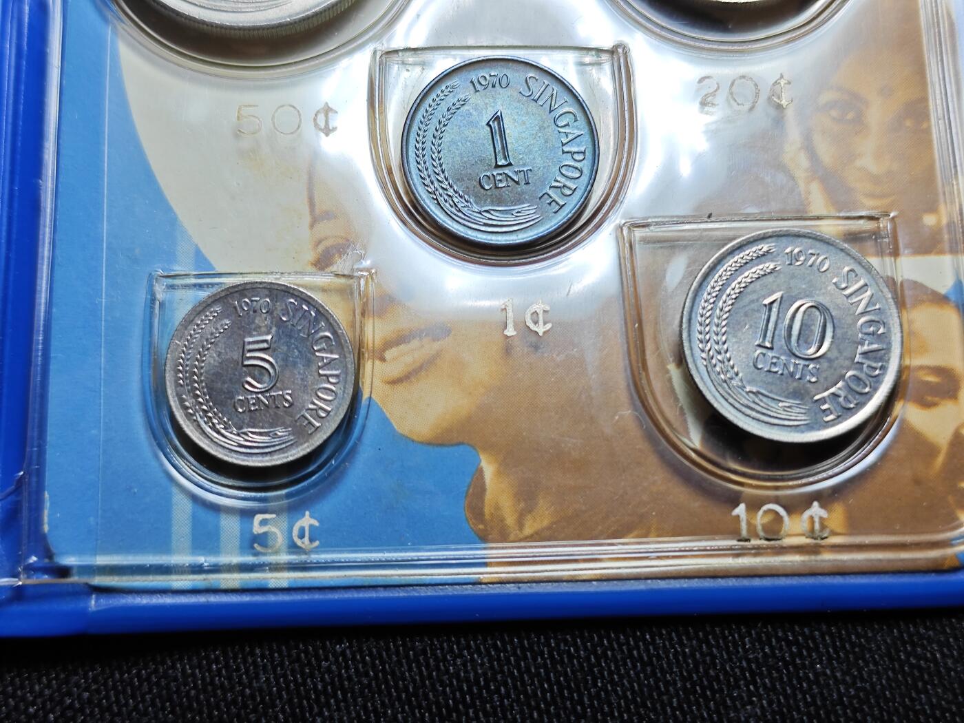 KK钱币收藏小铺   套币 批量/好品散币专场 2月预留时间 周末发货  1970新加坡动物版大小面值清年一套