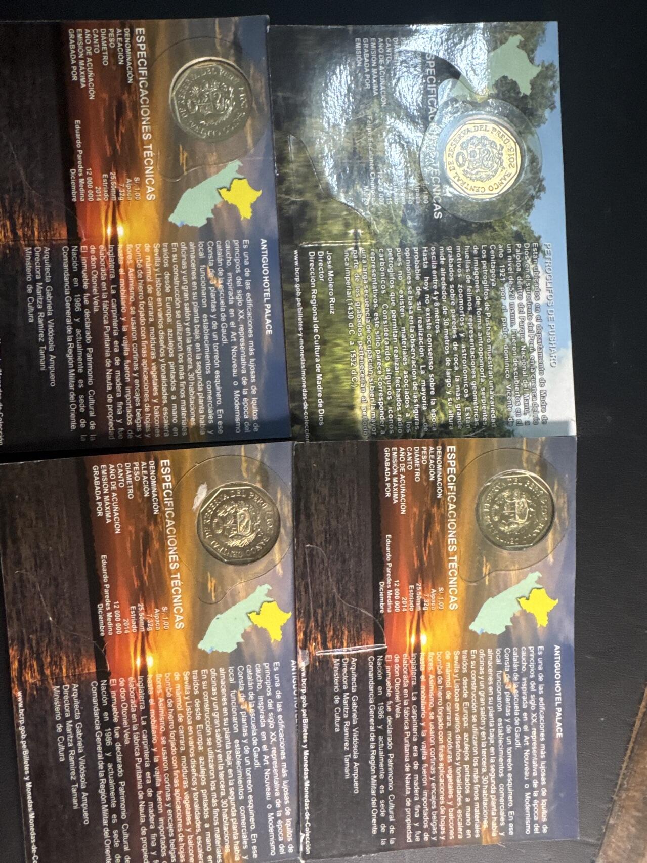 ❤️【币观天下】❤️ 第343期钱币秒杀拍卖场- 2026.3.6周五晚上6点半场 长期征集拍品  秘鲁铜币官方卡4枚一组