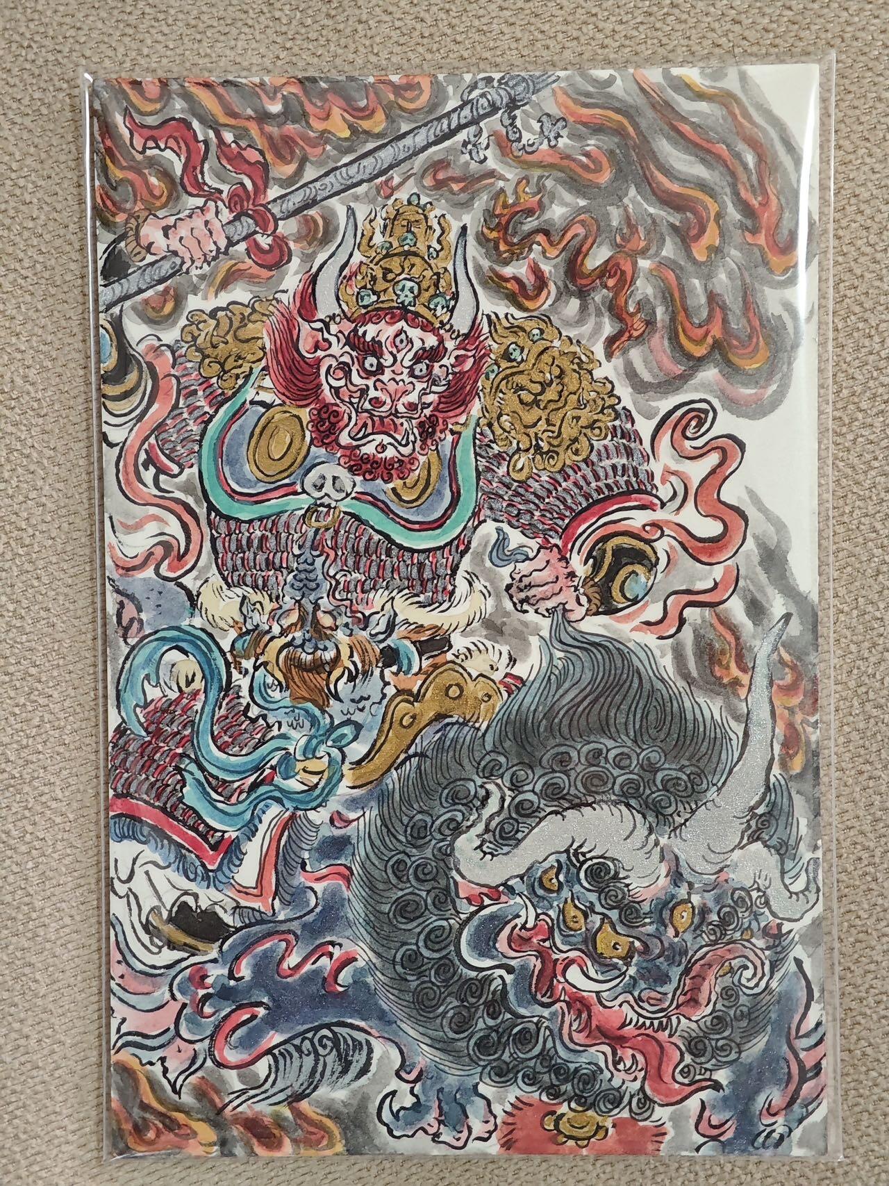 喜灰玩卡拍卖第五期，接拍品0佣金，欢迎送拍，释放现金流，让自己有资金可以购买更多喜欢的卡牌，让别的卡友能淘到更多心仪的卡牌 闲花舍幽坪老师手绘 平天大圣牛魔王 卡背简绘