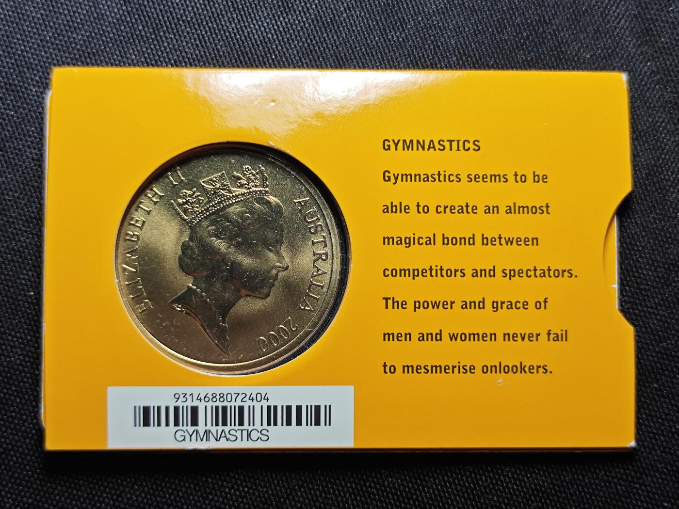 KK钱币收藏小铺   套币 批量/好品散币专场 2月预留时间 周末发货   2000澳大利亚5元奥运纪念币 卡套