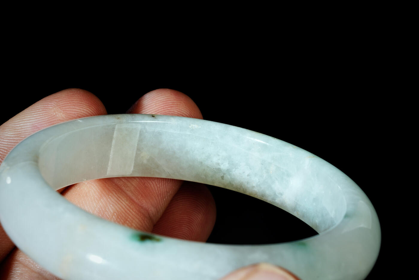 上海都达杂项专场四十四【全场包邮】  天然冰种翡翠（A货）贵妃手镯 附鉴定证书91-72