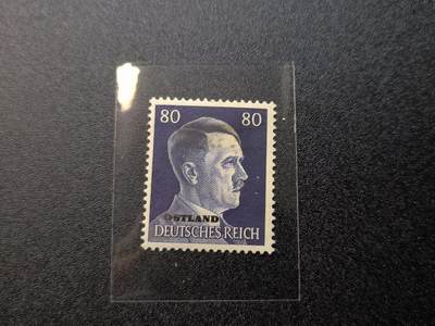 云宸嘉赏-勋臻精藏⭐️年后精品专拍场次🎖 - 德意志第三帝国-高面值元首头像邮票—“OSTLAND”盟军占领区加盖 稀有品种