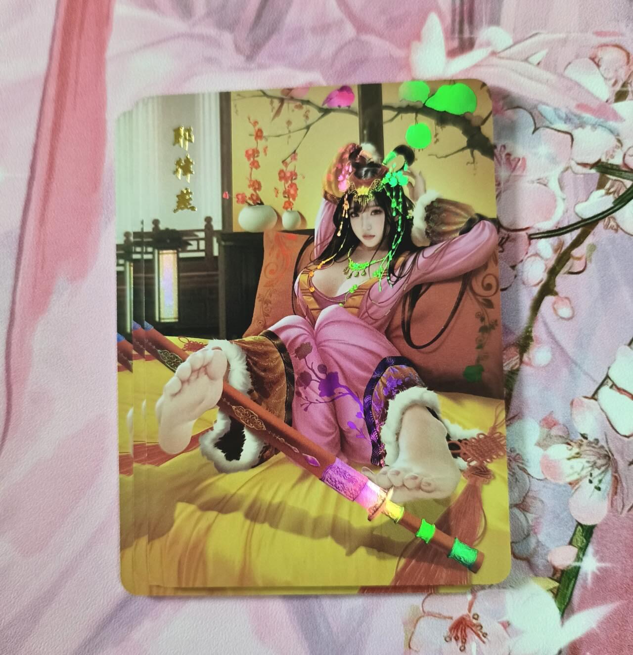 满赠PR！！龙虎卡牌-七七场（满200元包邮，无佣金，每周六结拍，欢迎送拍） 彩闪3张 青鸾殿 神雕侠侣 耶律燕 3渐变一套