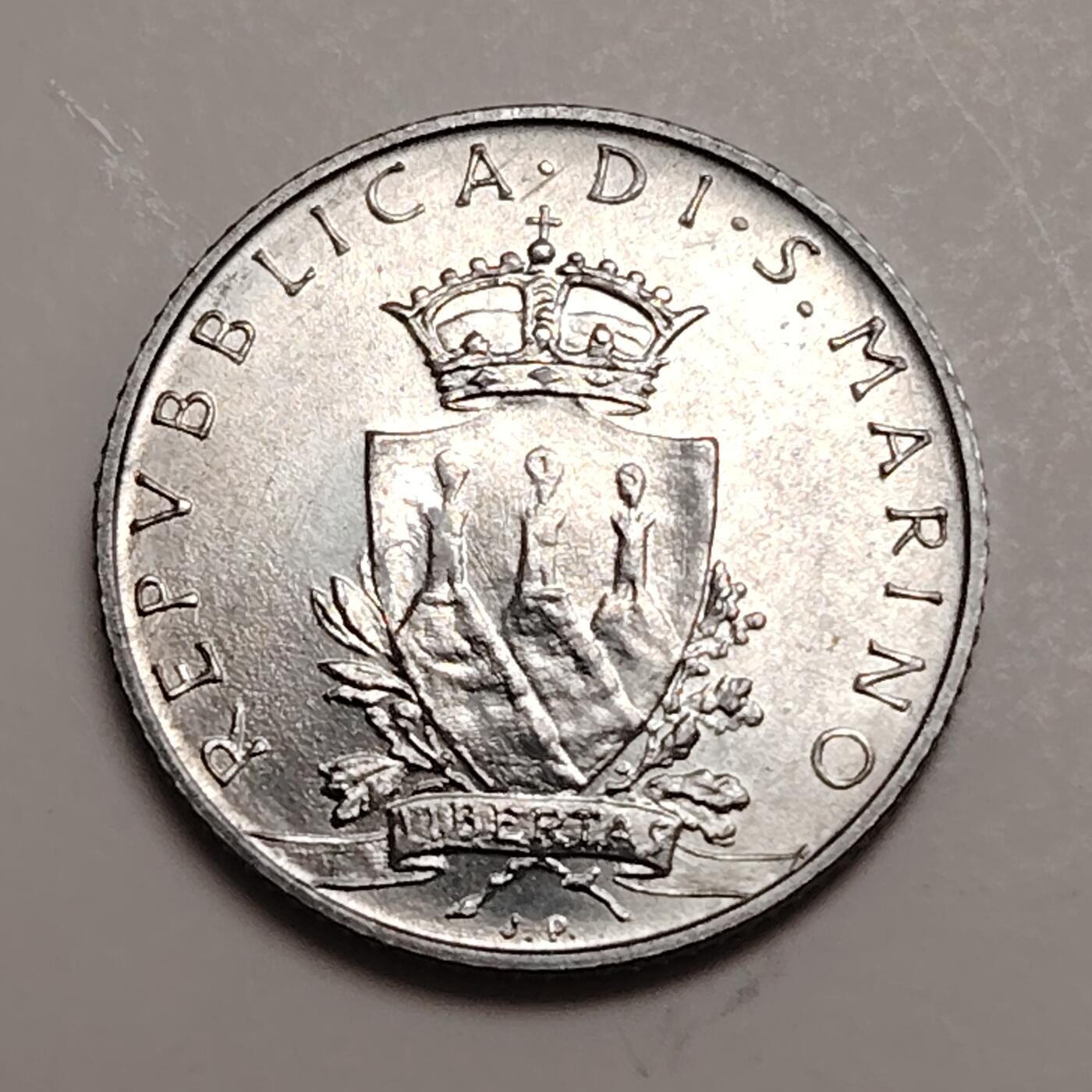 布加迪🐬～世界钱币(上海)🌾第 278 期 /  各国套币和散币 圣马力诺🇸🇲 1979年 2里拉铝币