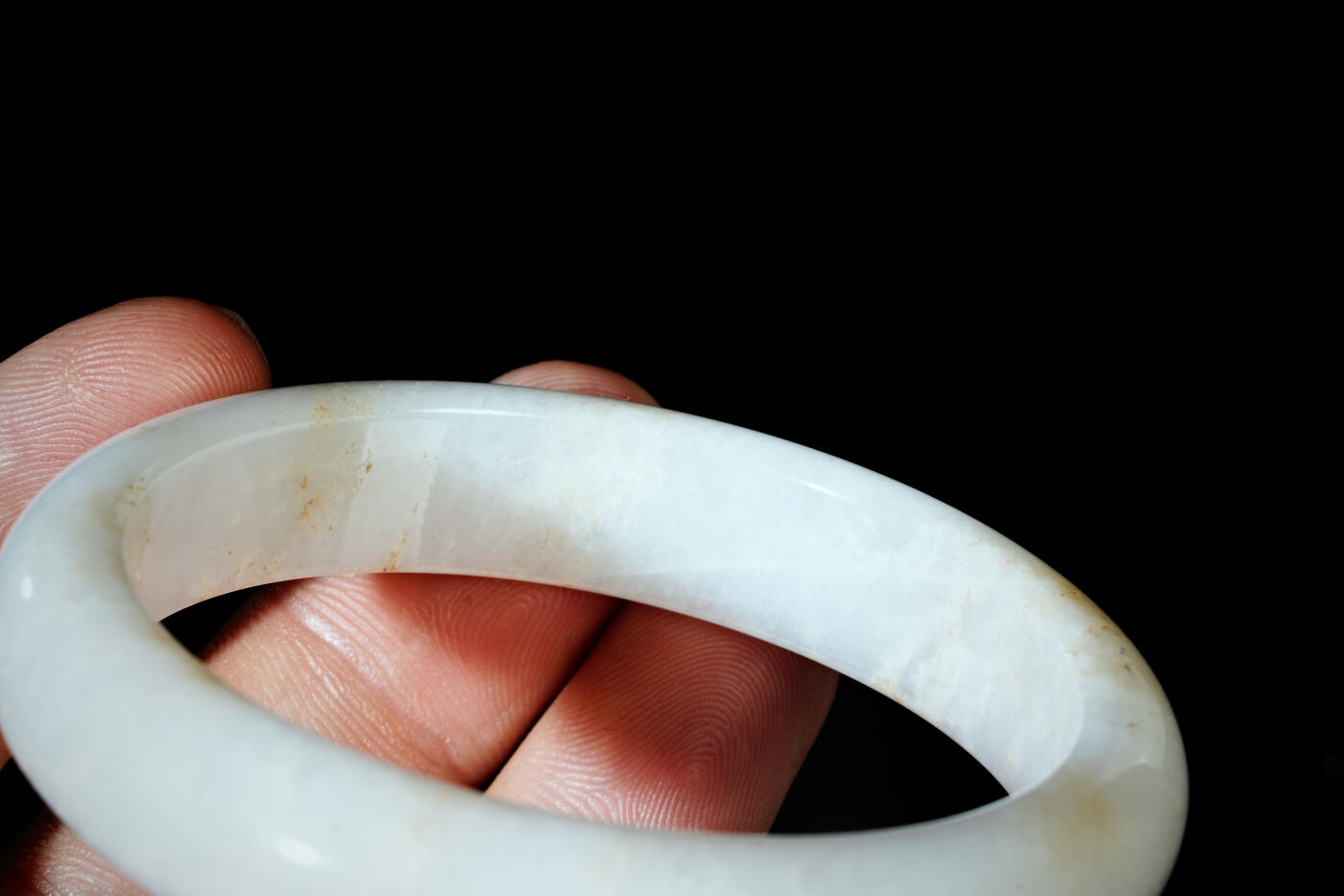 上海都达杂项专场四十四【全场包邮】  天然 冰种翡翠（A货）贵妃手镯 附鉴定证书91-74