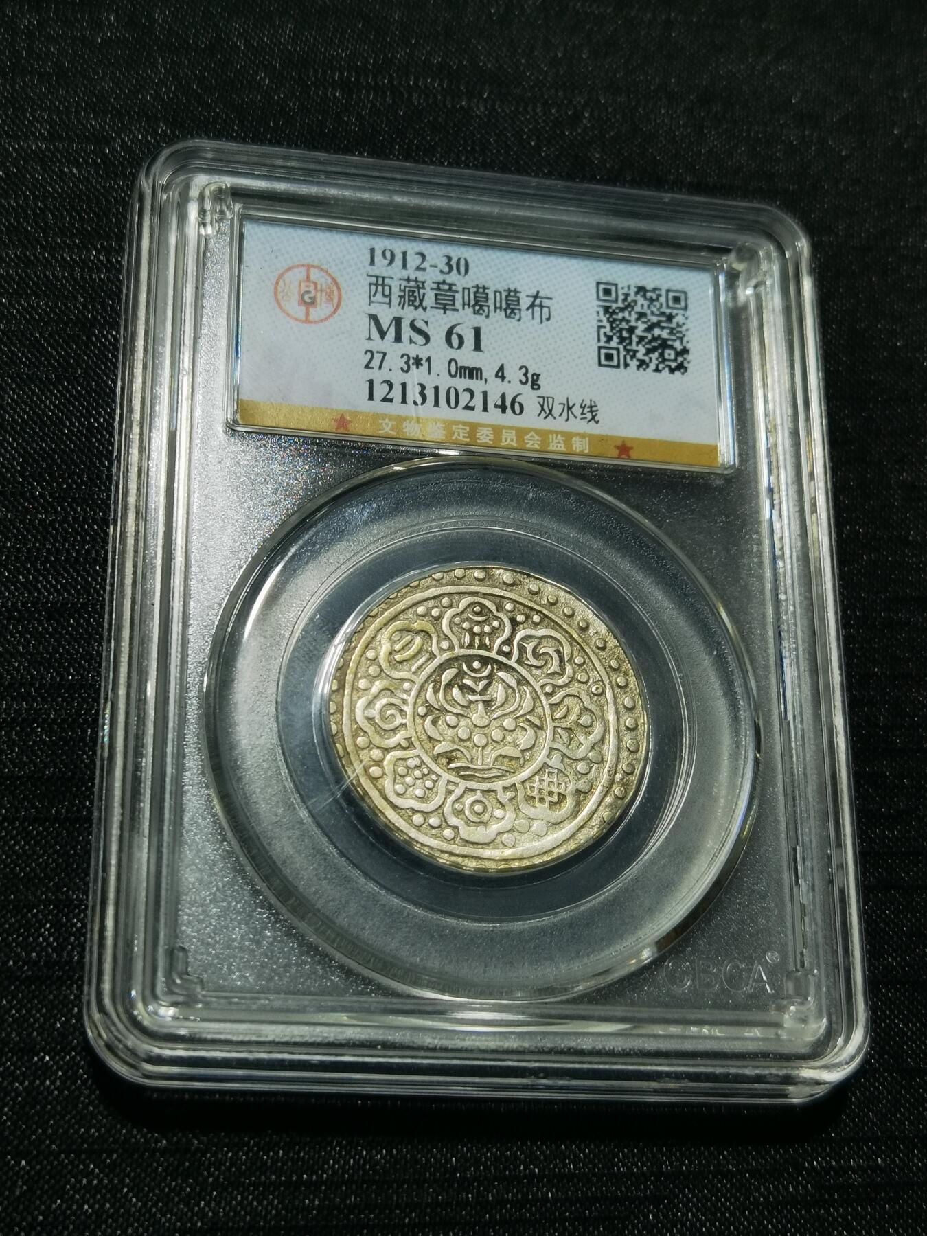 天下钱庄专场欢迎参拍 西藏章噶银币