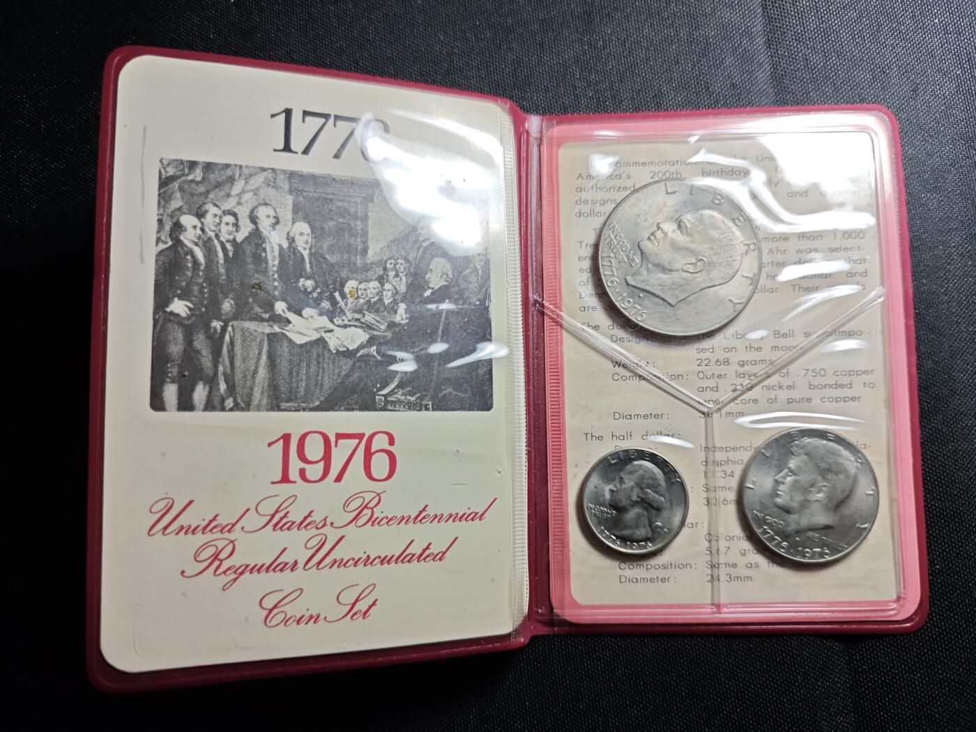 KK钱币收藏小铺   套币 批量/好品散币专场 2月预留时间 周末发货  1976美国建国200周年纪念套币 样式少见