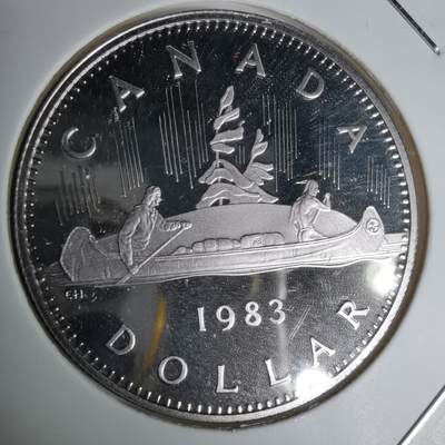 沼泽如烟--第1011场 - 加拿大1983年一元精制币