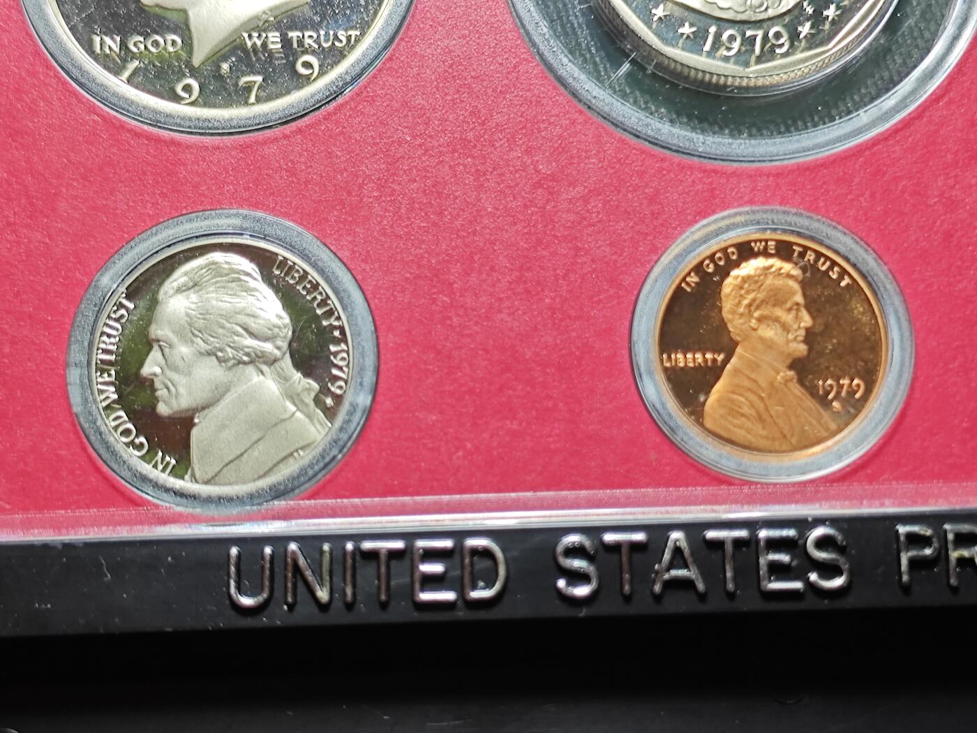 KK钱币收藏小铺   套币 批量/好品散币专场 2月预留时间 周末发货   1979美国大小面值清年精制套币 含苏珊一元精制币