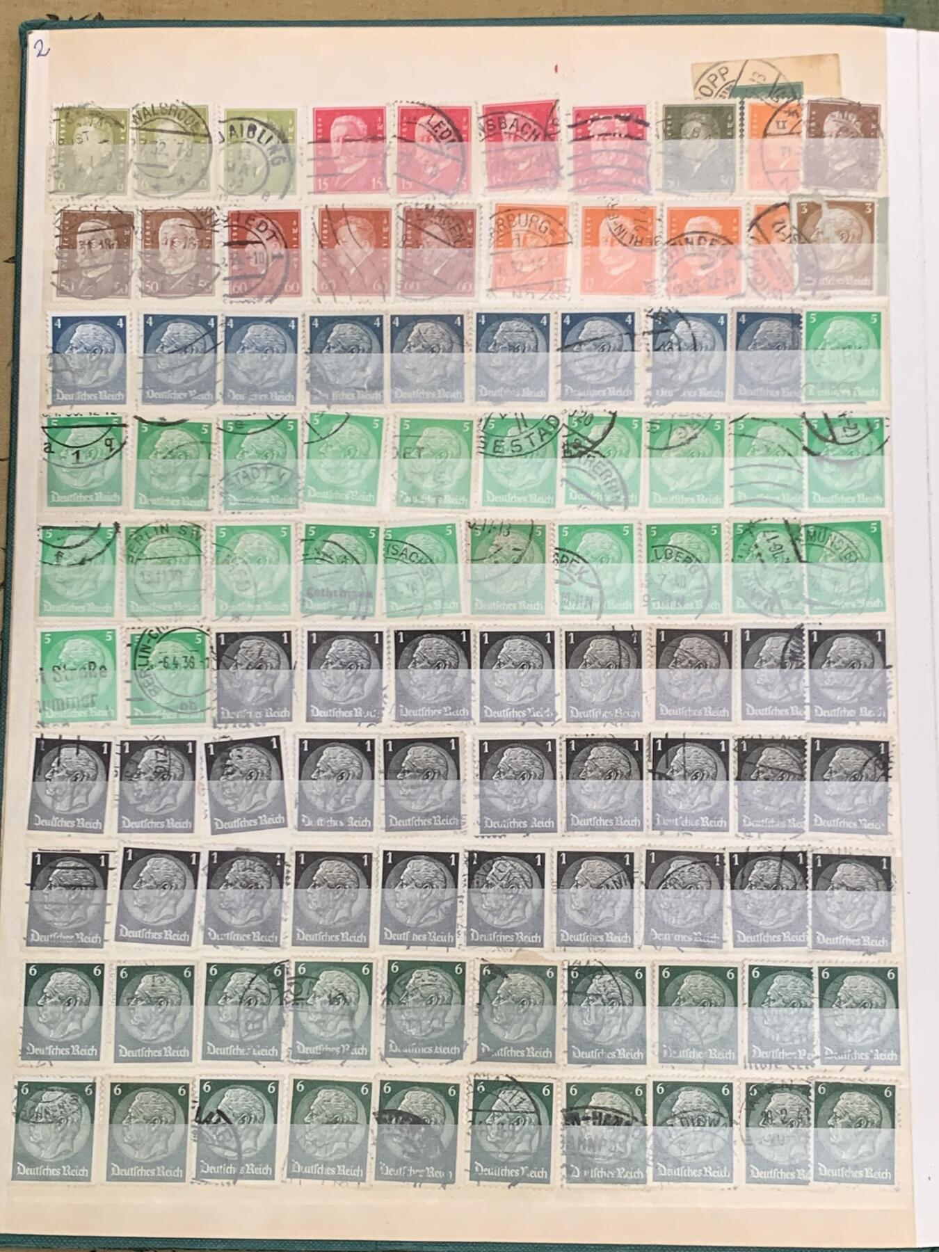 《竞宝斋》第467场 周日，周一 2场连拍 （全场包邮）欢迎送拍 德国老玩家珍藏邮票，德紧时期到一战，二战，以及二战后期邮票，具体数量见图。