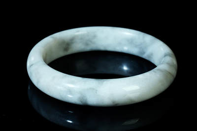 上海都达杂项专场四十四【全场包邮】  - 天然和田玉青花籽料贵妃手镯91-78