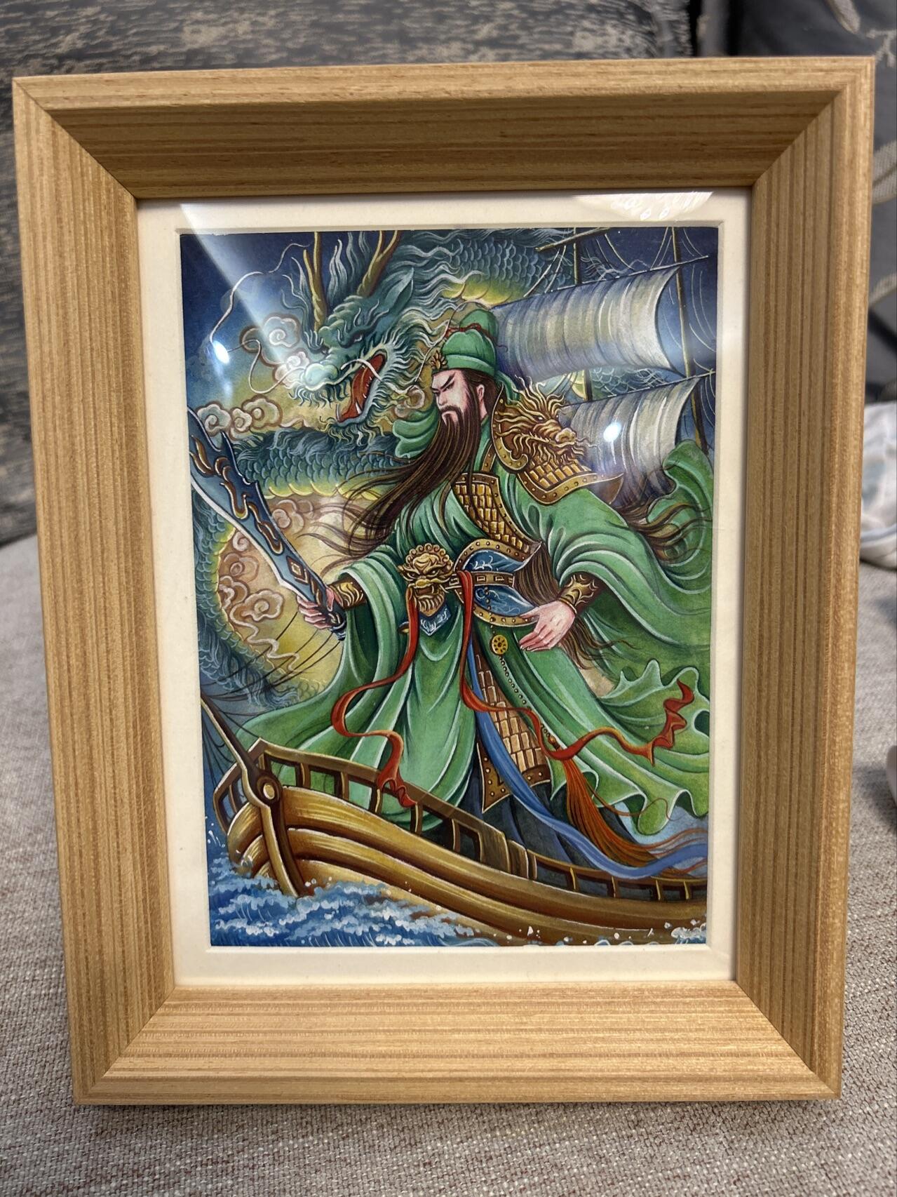 喜灰玩卡拍卖第五期，接拍品0佣金，欢迎送拍，释放现金流，让自己有资金可以购买更多喜欢的卡牌，让别的卡友能淘到更多心仪的卡牌 太乙老师手绘 关二爷 卡背有签名