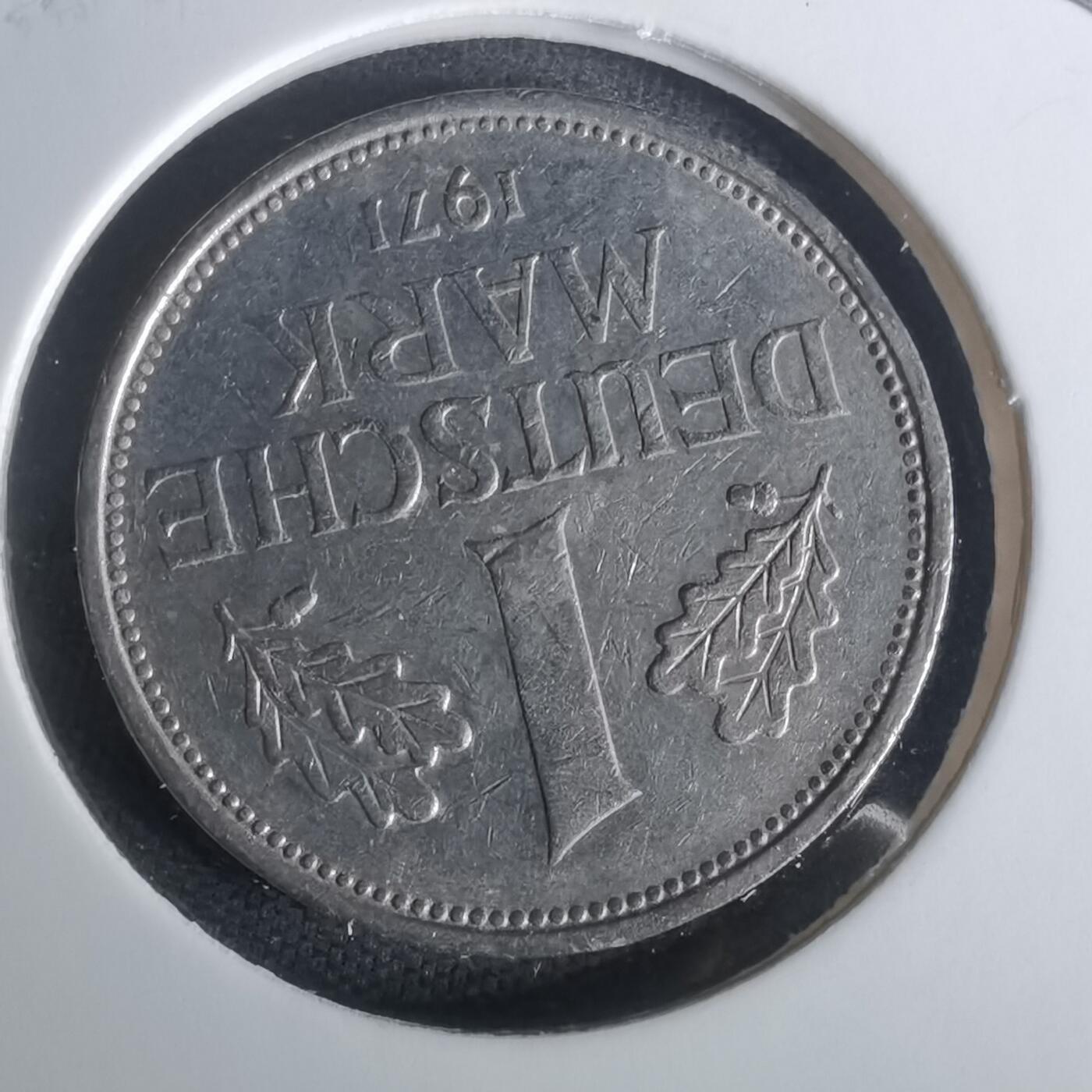 沼泽如烟--第1010场 德国1971年1马克