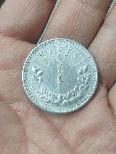 中国苏联蒙古银币银章 - 蒙古唐吉银币一枚