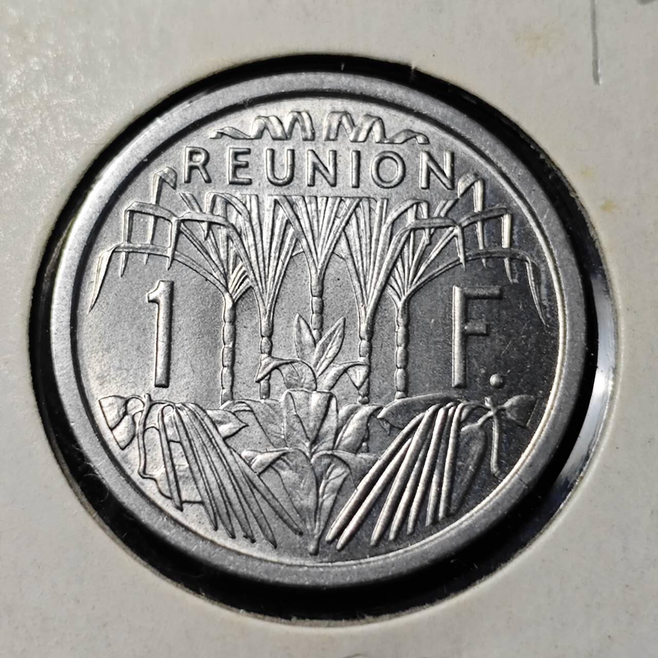 KK钱币收藏小铺   套币 批量/好品散币专场 2月预留时间 周末发货  1969法属留尼汪1法郎 好品