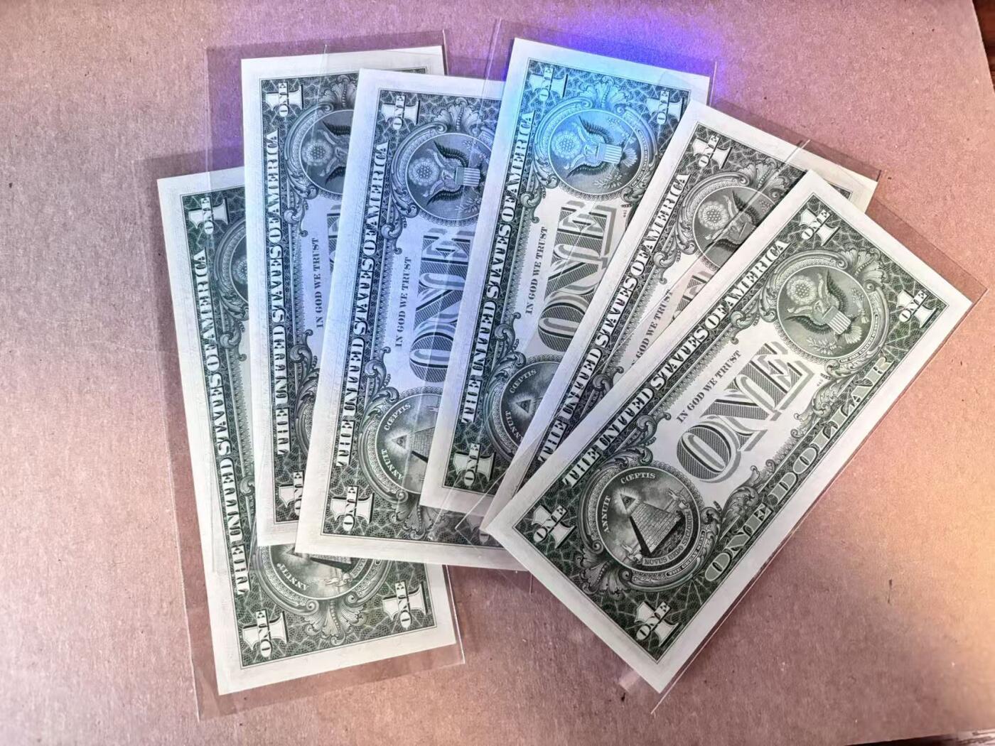 (800期大拍拍品火热征集中🔥）【Blue Auction】世界纸币精拍第790期——18级TOP拍卖/信誉/品质/专业/高效💫  【一组12张12区 含无47】美国 1963年1美金 全新UNC（个别轻微瑕疵）