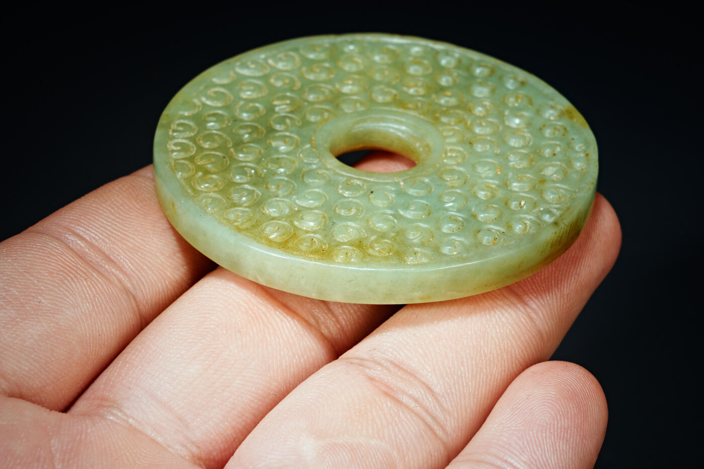 上海都达杂项专场四十四【全场包邮】  古玉谷纹玉璧91-94