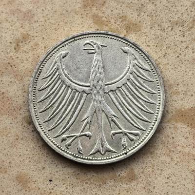 道一币馆币章第一百六十九场 - 德国1971年鹰徽5马克银币