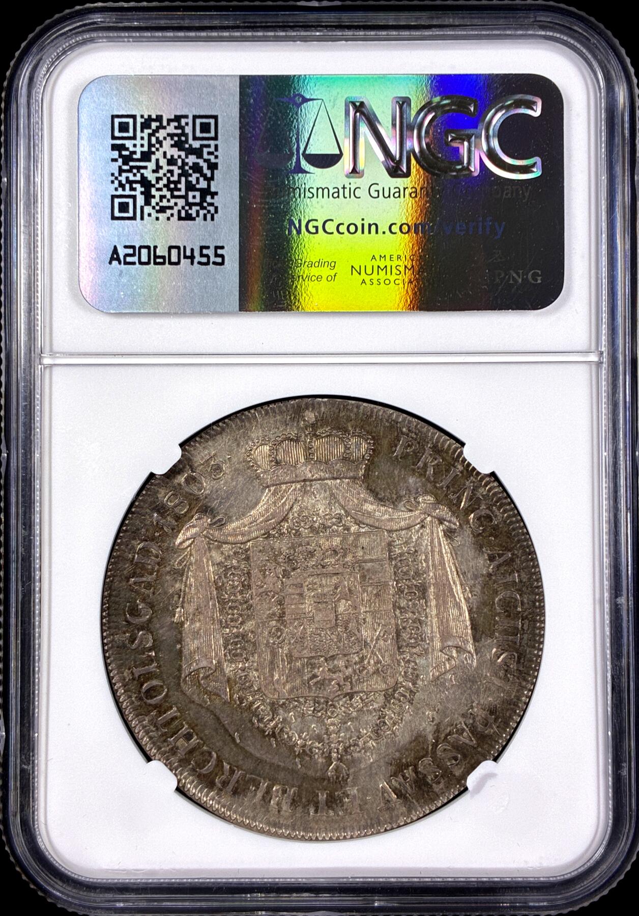 【雨安】【直播拍卖】【第0126期-评级币章】2026-03-07 周六 19:30 (金价1176, 银价22.16) [评级欧洲] Austria 奥地利 Salzburg萨尔茨堡 1泰勒 KM#485 1803年 斐迪南三世  NGC-AU53 原味欧洲淡美包浆