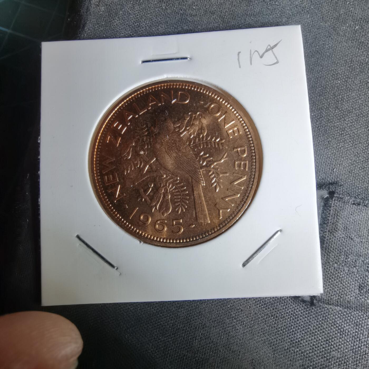 沼泽如烟--第1011场 新西兰1965年1便士