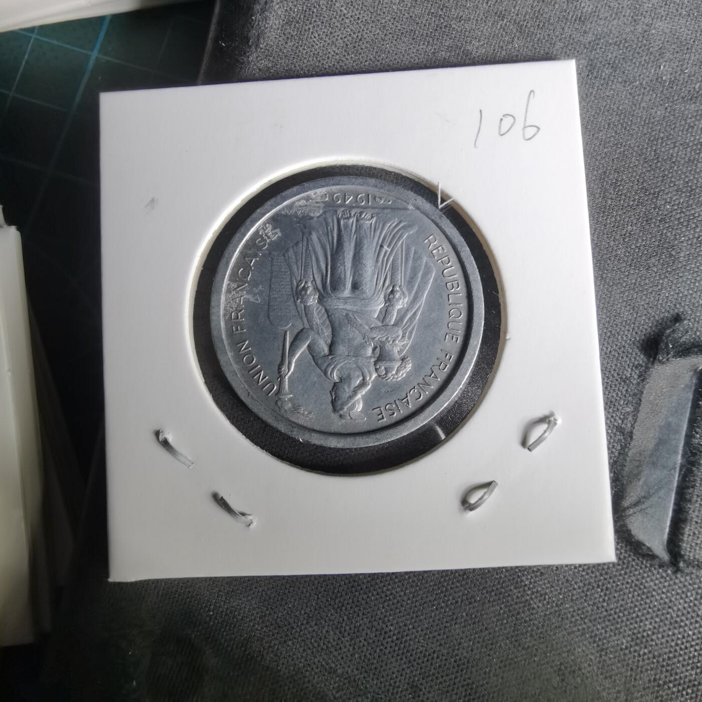 沼泽如烟--第1010场 法属新喀里多尼亚1949年2法郎