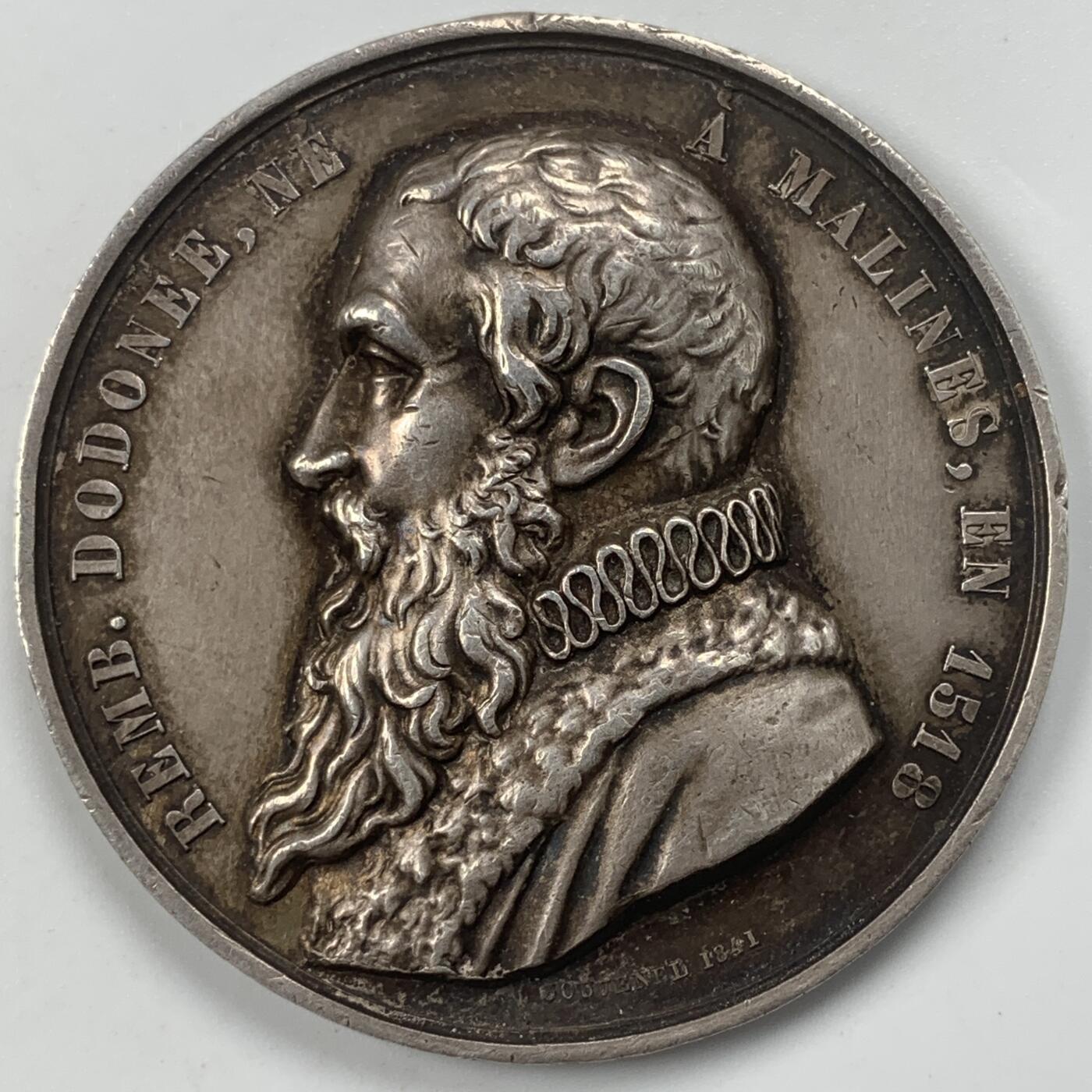 掌中浮雕-藏着的欧洲第053场 1847年比利时园艺协会银章，45.5mm，32.46g