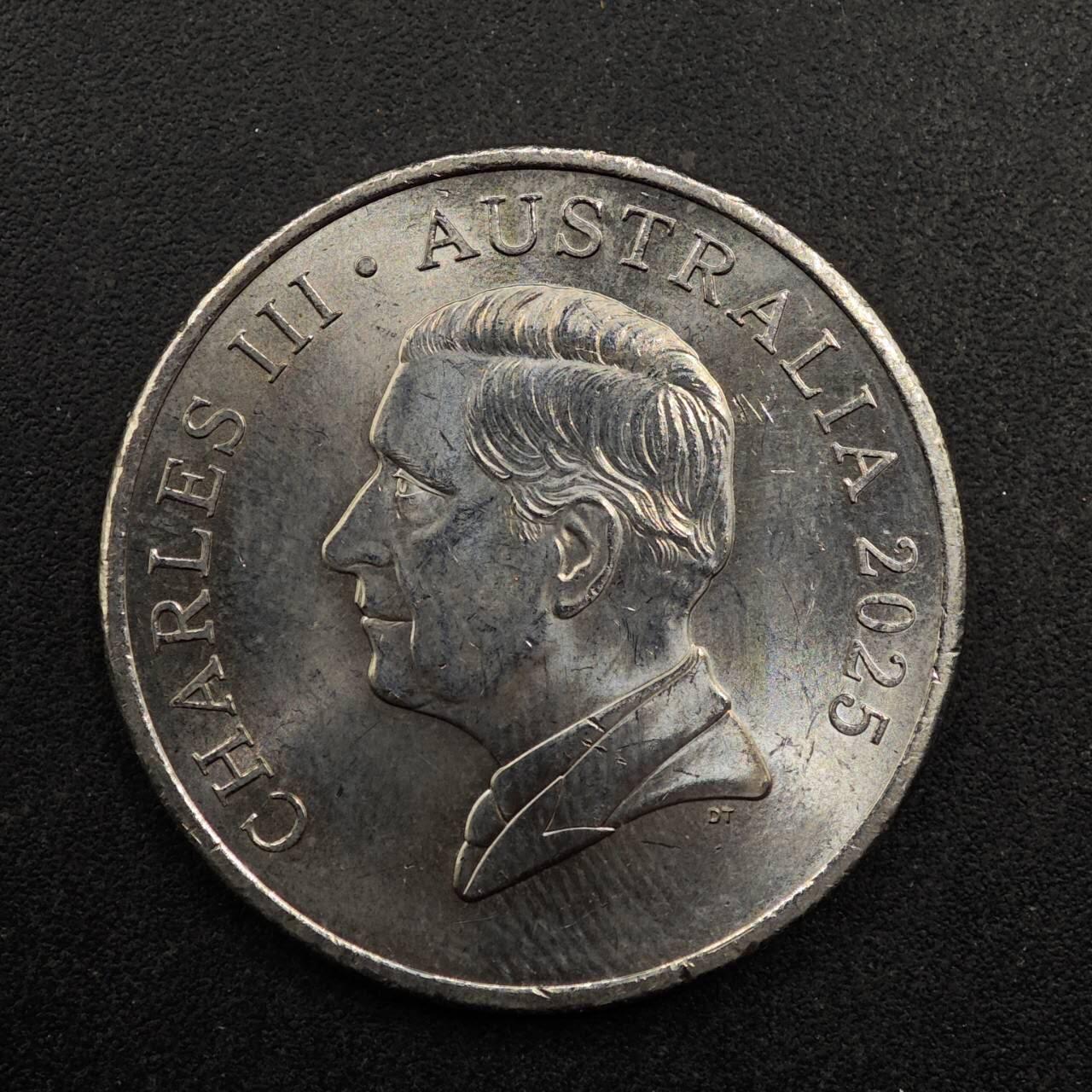 【淘币小摊】实时拍第八百七十五拍   散币场    每周一统一发货 澳大利亚2025年查尔斯三世20分镍币