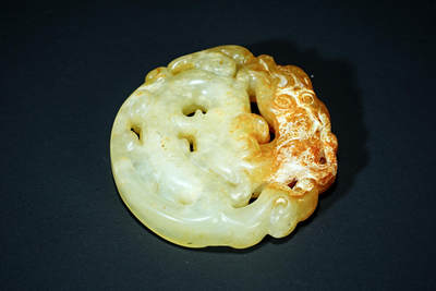 上海都达杂项专场四十四【全场包邮】  - 古玉 螭龙玉佩91-100