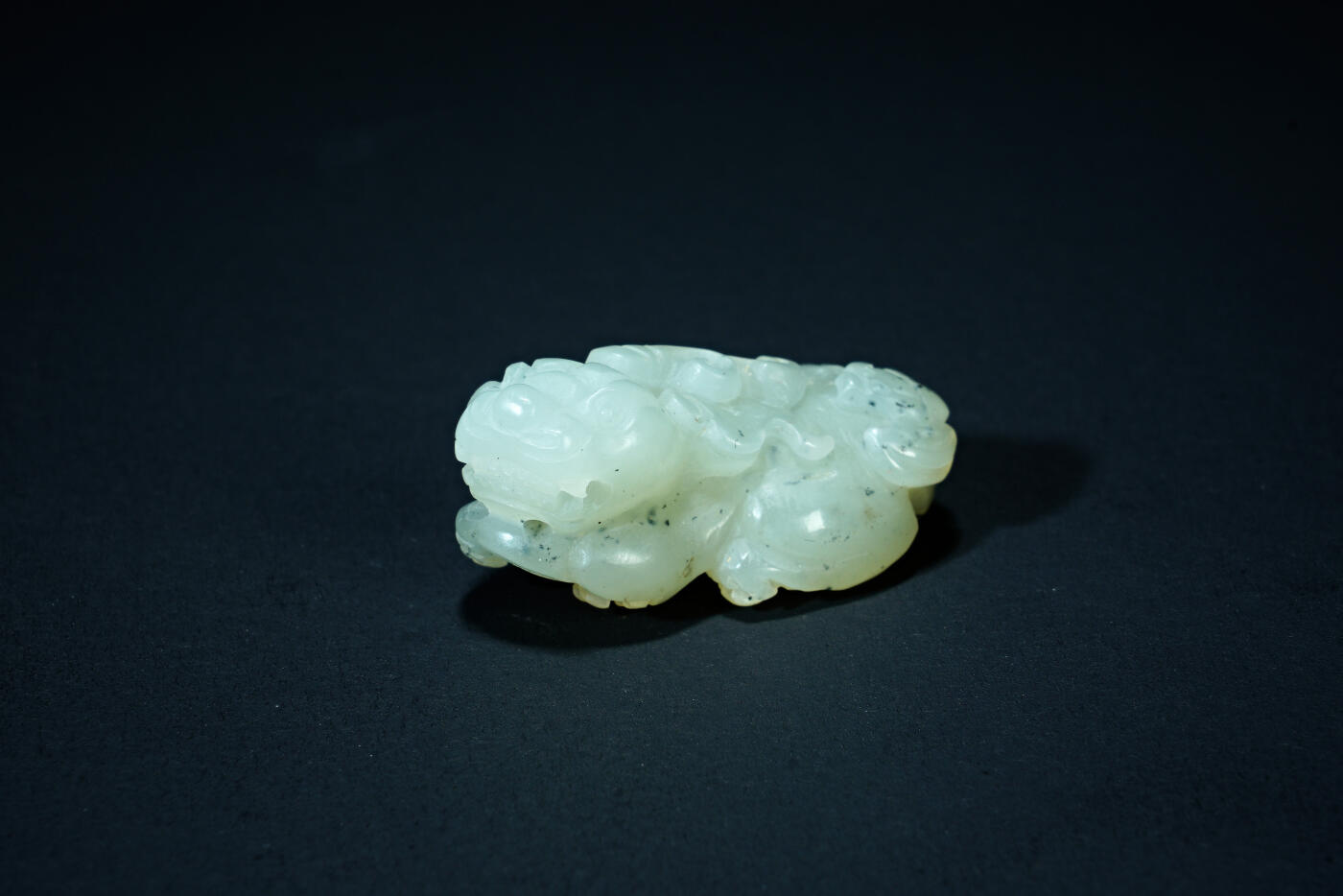 上海都达杂项专场四十四【全场包邮】  天然和田玉精雕《招财貔貅》挂件91-111