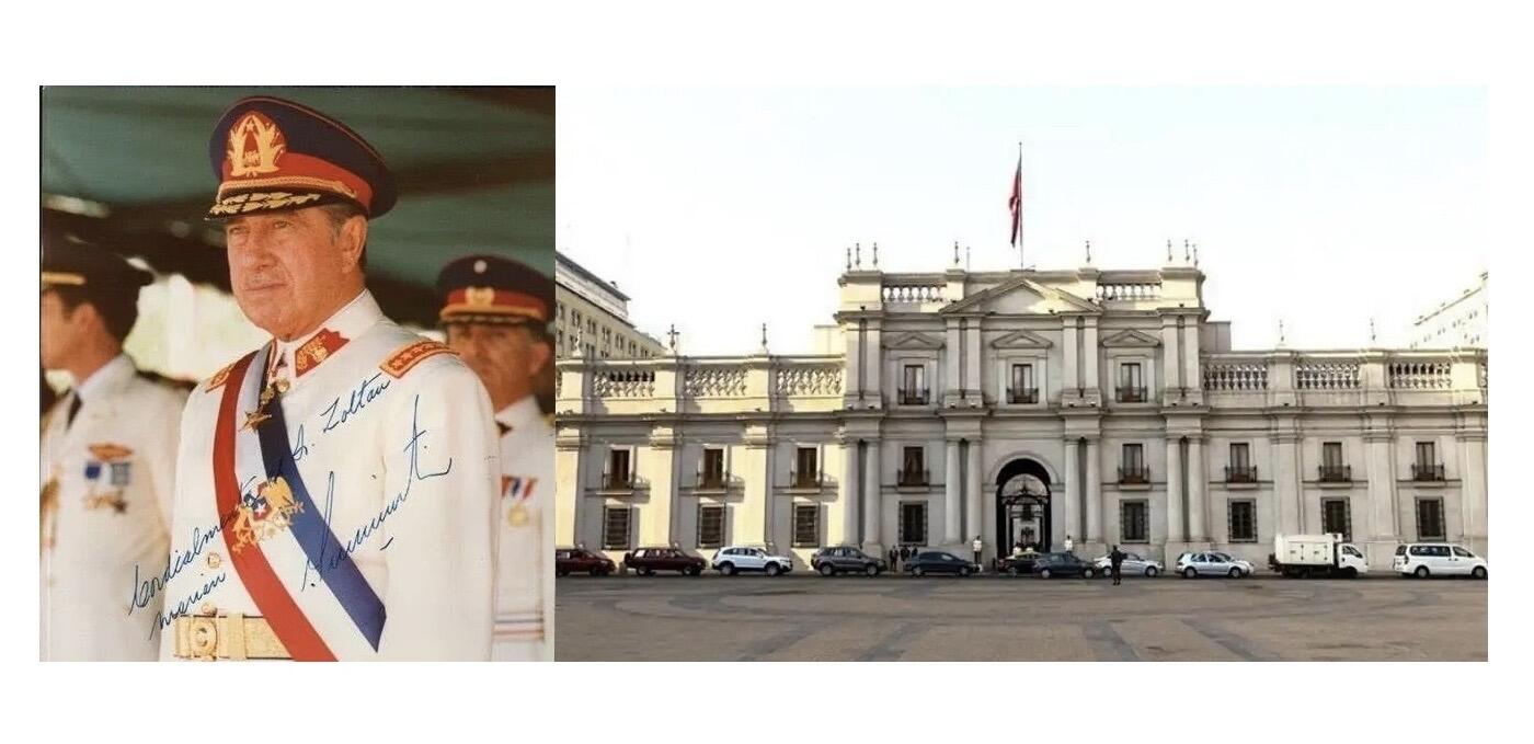 【艺术】智利艺术大章 独裁者总统皮诺切特+总统府 高浮雕精制超大铜章 70MM 102克