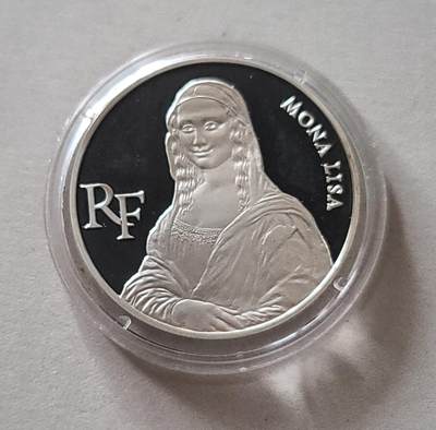 【币将精彩】世界钱币拍卖（2026-3-18） - 法国1993年蒙娜丽莎银币900银22.2克