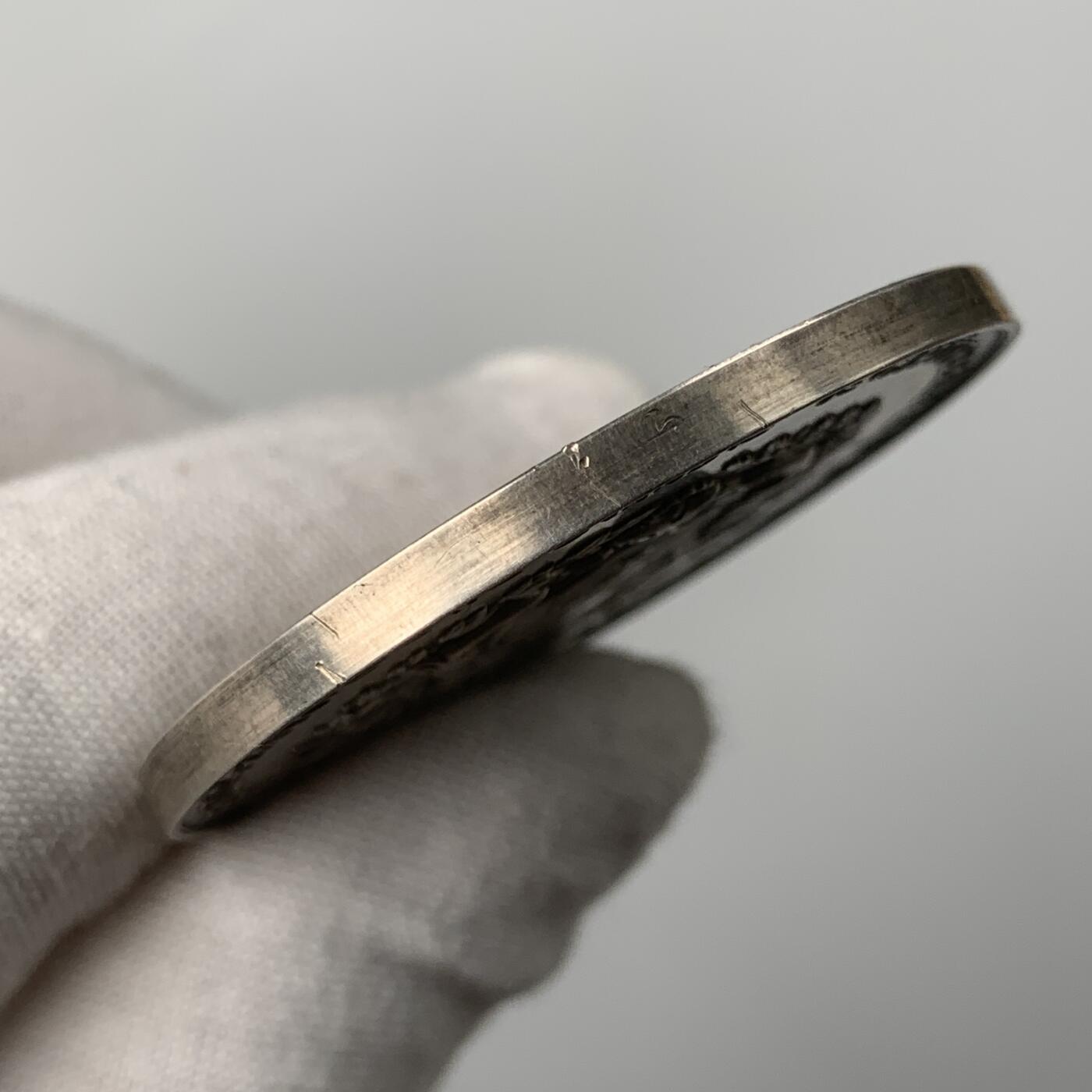 掌中浮雕-藏着的欧洲第053场 1892年瑞士格拉鲁斯射击节大银章，45mm，39g（人像右侧有道划）