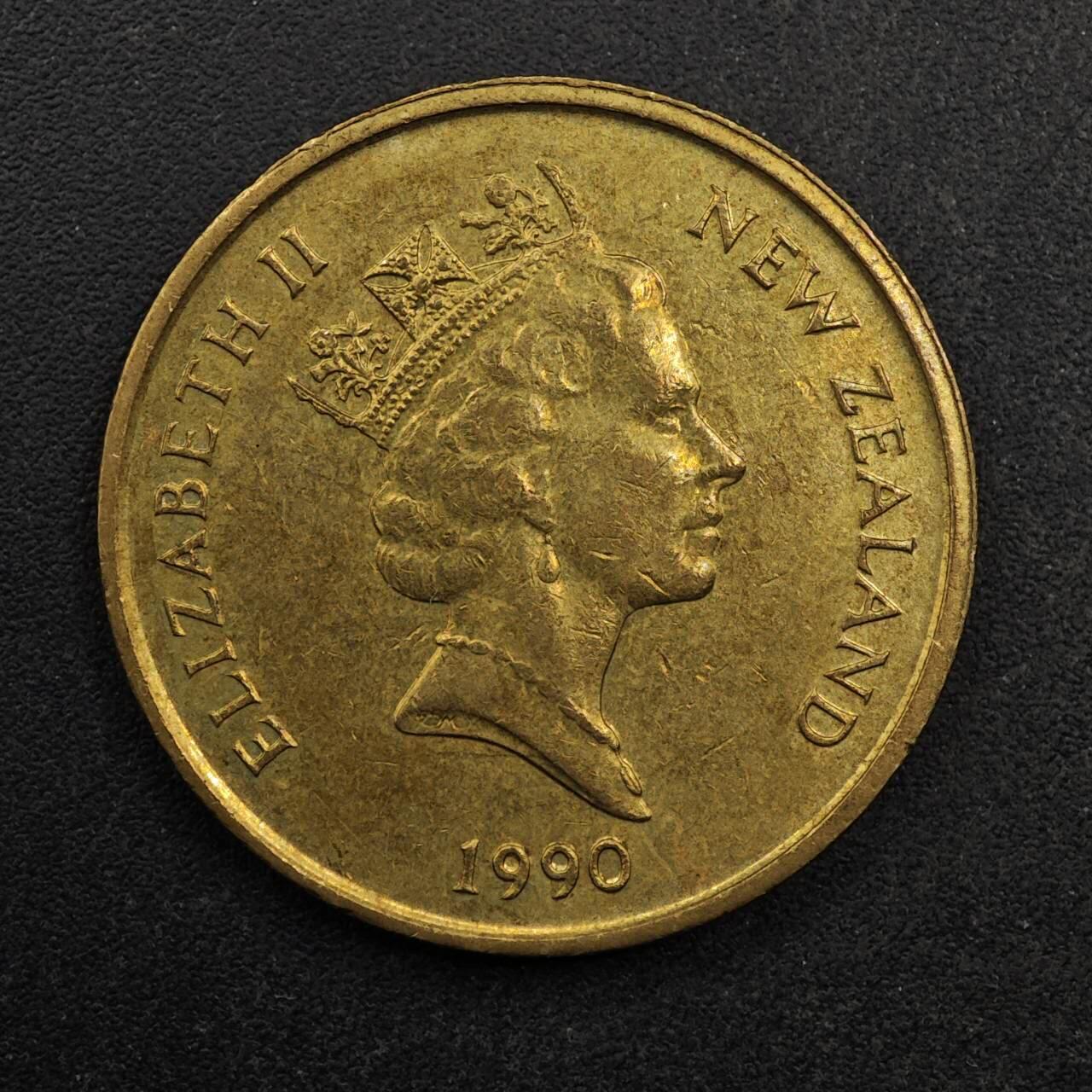 【淘币小摊】实时拍第八百七十五拍   散币场    每周一统一发货 新西兰1990年2元铜币