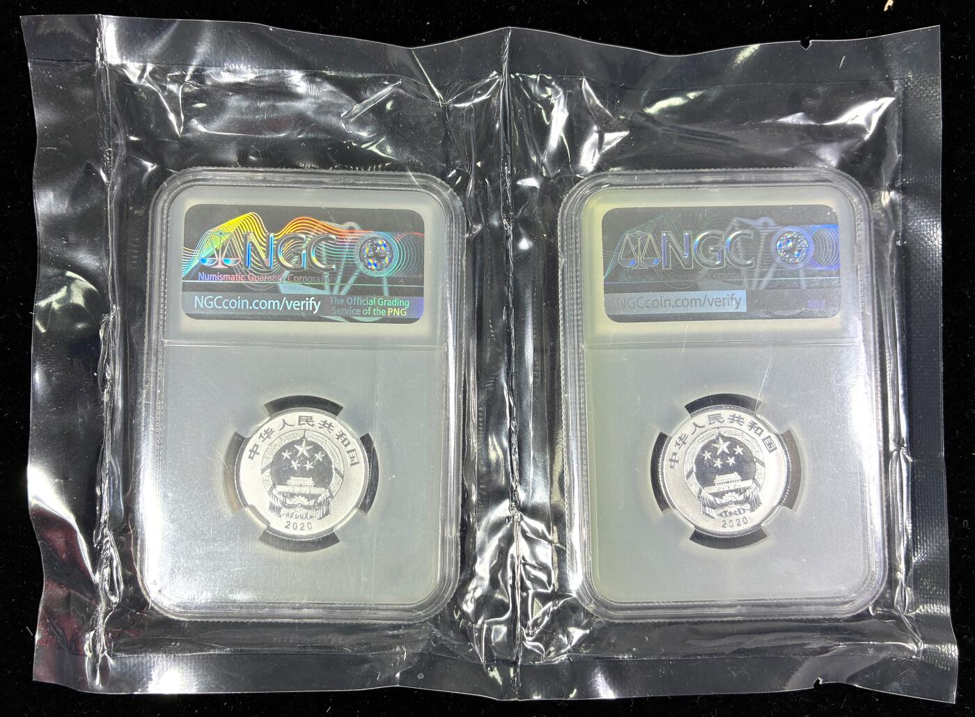 【雨安】【直播拍卖】【第0126期-评级币章】2026-03-07 周六 19:30 (金价1176, 银价22.16) [评级中国] [中国贵金属币] 2020年 3元 福字  NGC-MS70