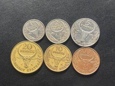 邮泉阁限时拍卖第四十二场（硬币在国外。请付邮费6元。） - 马达加斯加6枚