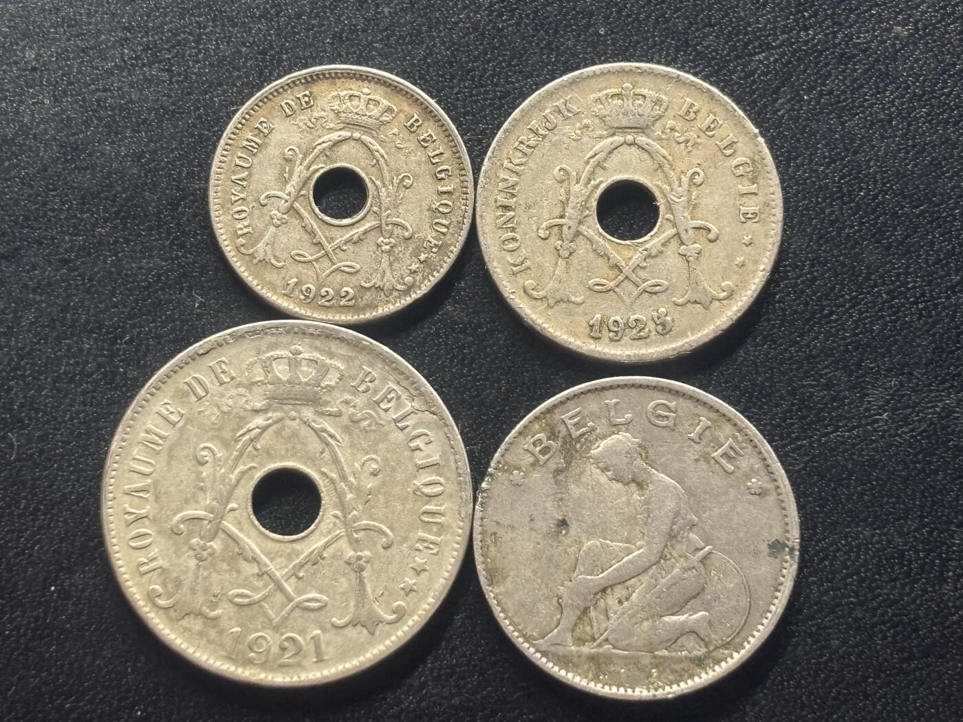 邮泉阁限时拍卖第四十二场（硬币在国外。请付邮费6元。） 比利时阿尔伯特国王4枚