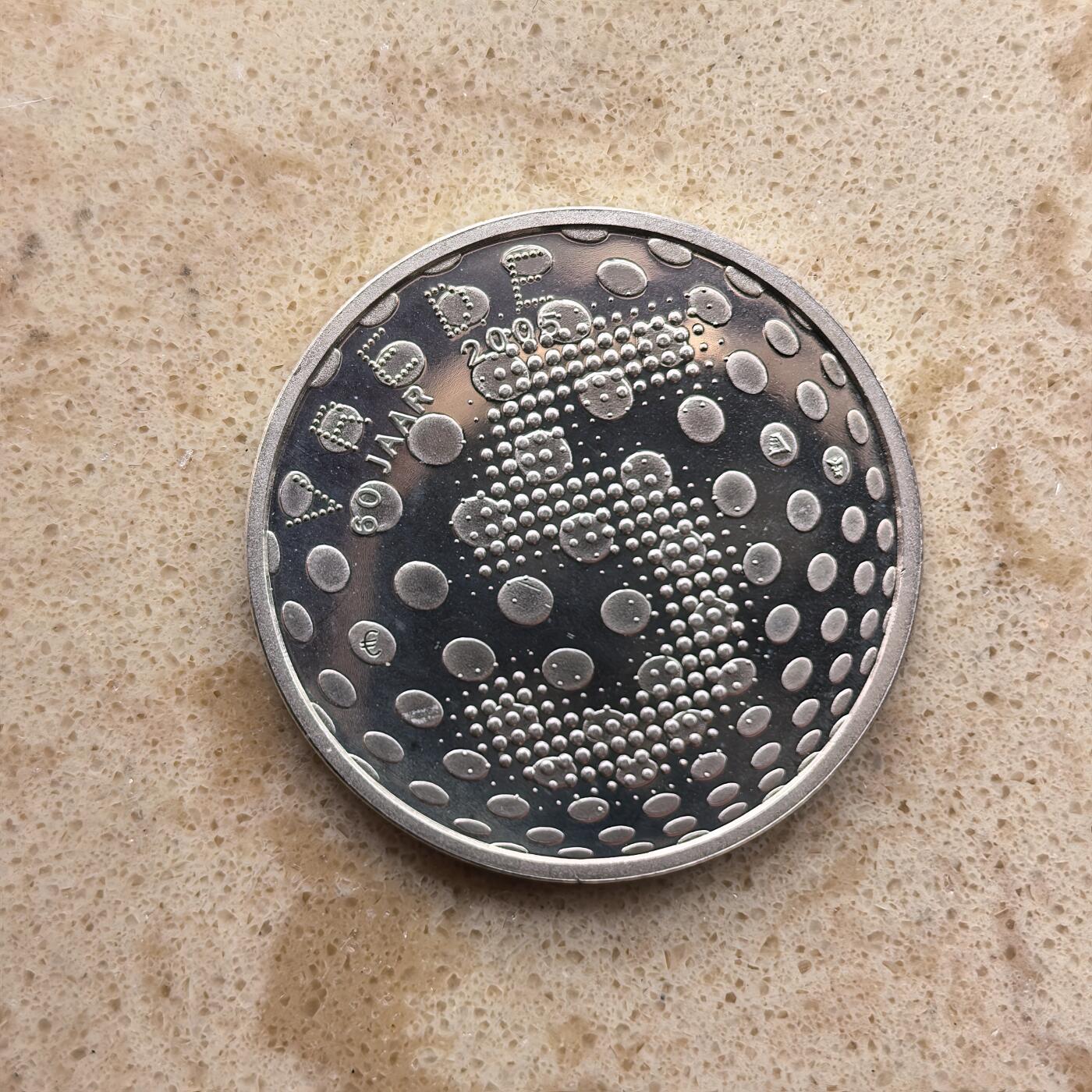 道一币馆币章第一百六十八场 欧洲之星 荷兰2005年国家解放60周年5欧元纪念银币 11.9g 925S 